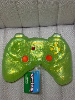 Squeeezy Green Glitter Game Controller Squishy